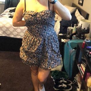 Floral Strapless Dress